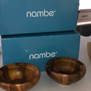 Nambe Wooden Bowls (set of 8)